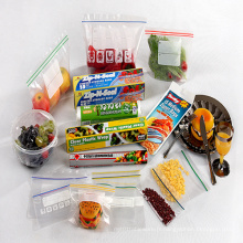 Sac à glissière / sac à glissière, sac alimentaire en plastique, sacs à provisions pour fruits et contenant
